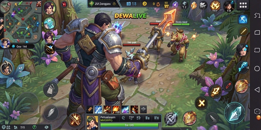 Tampilan gameplay DEWALIVE yang seru dan mendebarkan.
