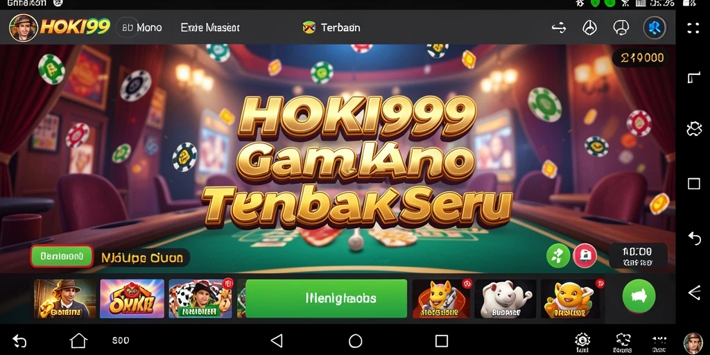 Tampilan menarik dari gameplay Kasino HOKI99 yang memukau.