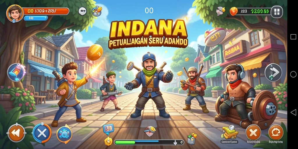 Screenshot INDAAA menampilkan gameplay seru dan penuh tantangan.