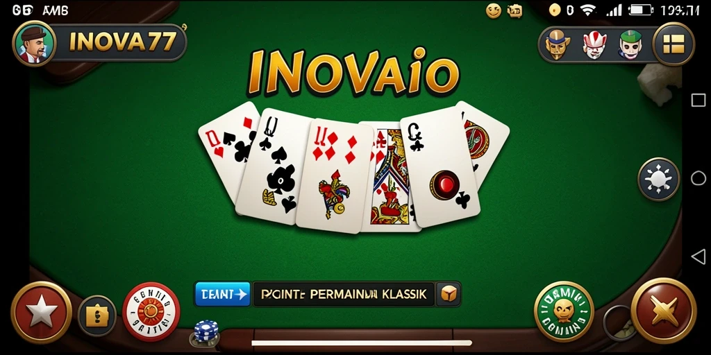 Tangkapan layar gameplay INOVA77 menampilkan aksi seru permainan Domino.