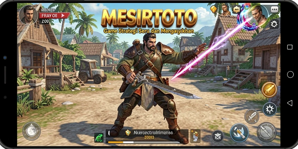 Tangkapan layar gameplay menarik dari MESIRTOTO menunjukkan pertempuran strategis.