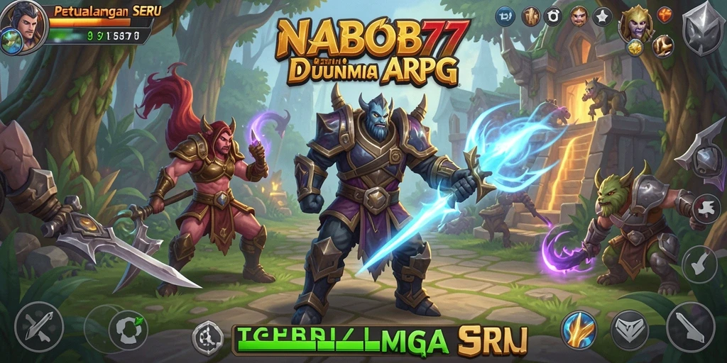 Tampilan seru gameplay NABOB77 dalam dunia ARPG.