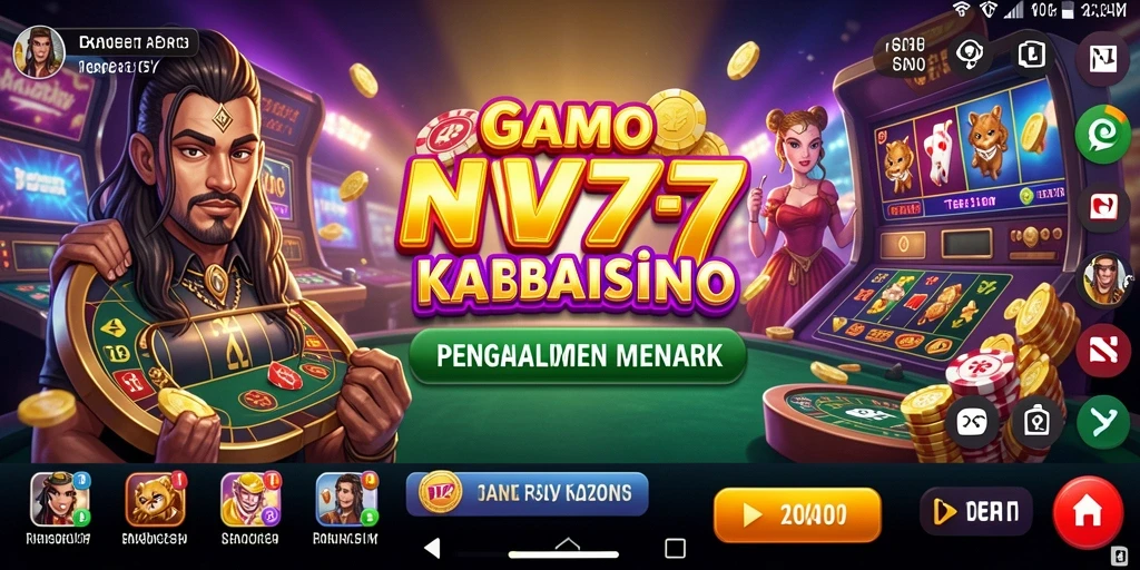 Tampilan menarik dari gameplay NV77 yang seru dan mengasyikkan.