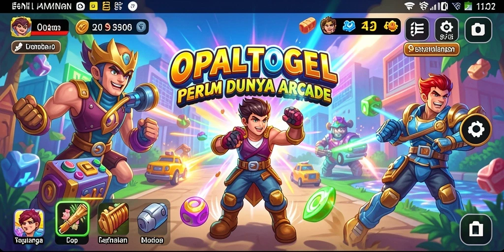 Tampilan menarik dari gameplay arcade OPALTOGEL.