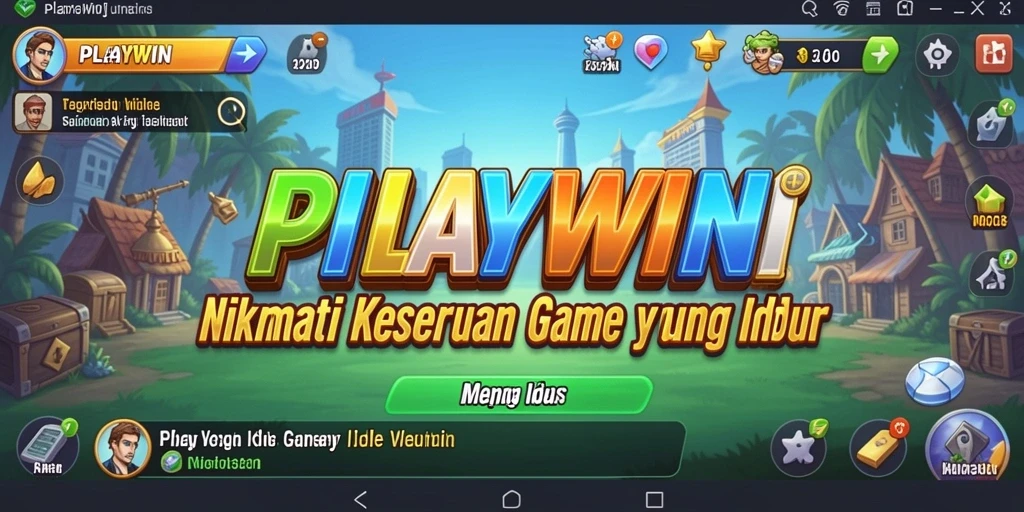 Tampilan gameplay PLAYWIN yang menarik dan penuh warna.