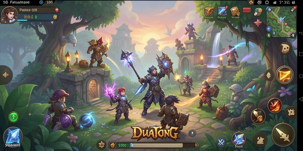 Screenshot gameplay S80 menampilkan aksi seru dalam pertarungan RPG.