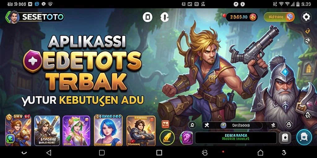 Tampilan antarmuka SESETOTO yang modern dan menarik.