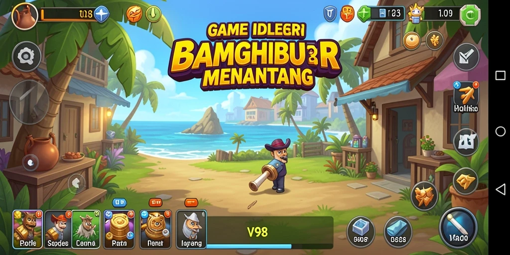 Tampilan menarik dari gameplay V98 yang mengasyikkan.